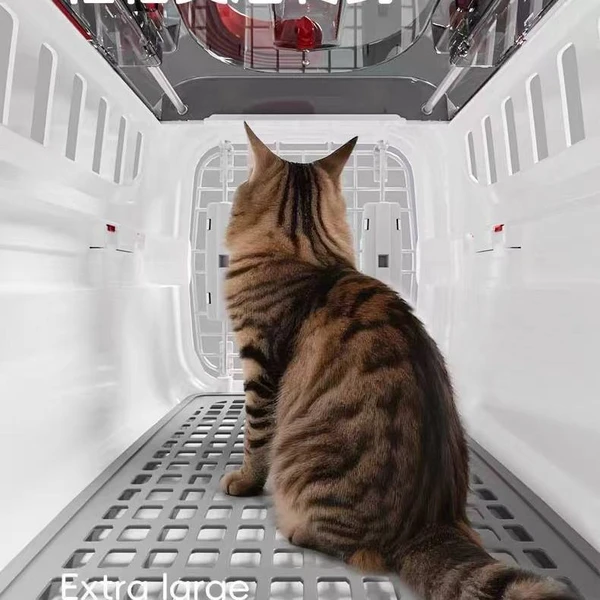 Portable Light Weight Airline Approved Pet Travel Carrier Medium with Panoramic Sunroof Design (49x30x32) cm