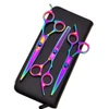 Professional Colorful Stainless Steel Hair Scissors Set with Comb Dog Grooming Tools