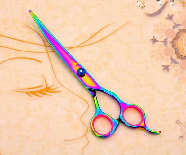 Professional Colorful Stainless Steel Hair Scissors Set with Comb Dog Grooming Tools