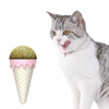 Ice Cream-Shaped Catnip Ball Lickable Interactive Cat Toy 