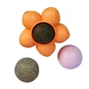 Flower-Shaped Catnip Ball Interactive Cat Toy Self Happiness