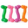 Z-Shaped Silicone Dog Chew Toy for Small Dogs & Puppies (10cm - 1 pc Random Color)