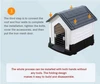 Breathable Detachable Outdoor Plastic Dog House with Elevated Floor & Metal Door for Medium Dogs