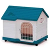 Indoor/Outdoor Plastic Dog House with Wheels – Breathable & Lockable Metal Door for Small Dogs 