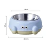 Rounded Shape Pet Bowl with Stainless Steel Inner Bowl for Dogs & Cats 