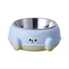 Rounded Shape Pet Bowl with Stainless Steel Inner Bowl for Dogs & Cats 