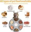USB Rechargeable Wireless Automatic Pet Feeder with Timer & 4 Ice Packs – 6-Compartment Feeding Tray for Cats and Small Dogs