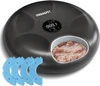 USB Rechargeable Wireless Automatic Pet Feeder with Timer & 4 Ice Packs – 6-Compartment Feeding Tray for Cats and Small Dogs