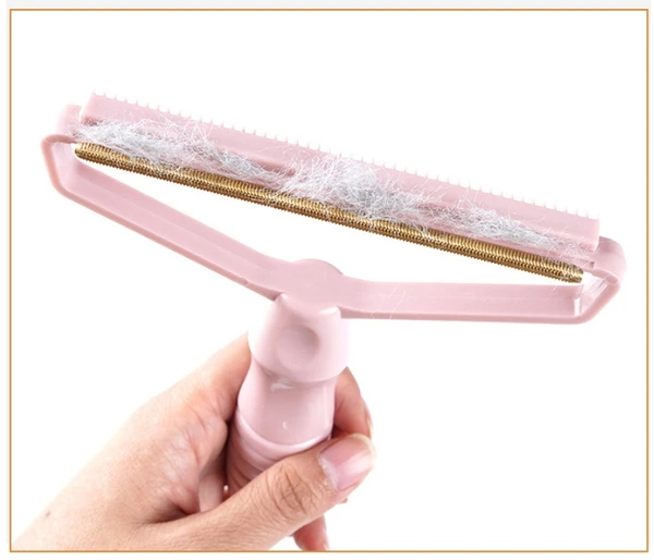 Double Sided Pet Hair Lint Remover Brush with Hand for Couch Sofa, Clothes and Furniture 