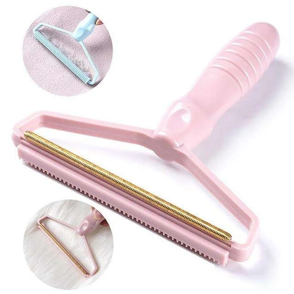 Double Sided Pet Hair Lint Remover Brush with Hand for Couch Sofa, Clothes and Furniture 