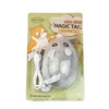 Interactive Rechargeable Electric Plush Mouse with Feather Cat Toy 