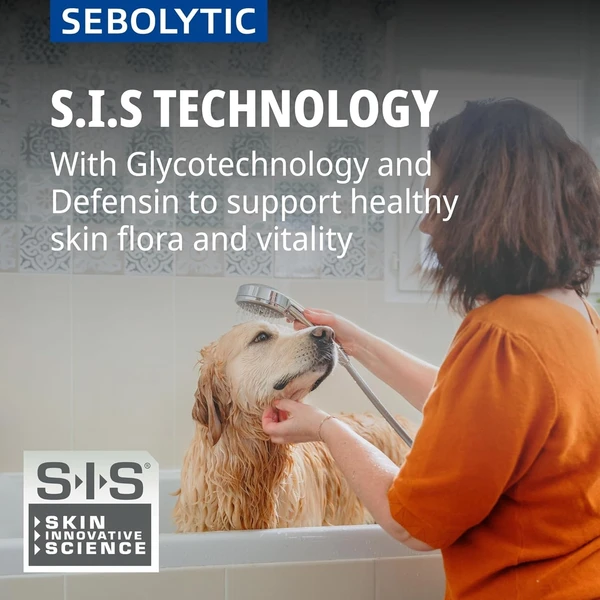 Virbac Sebolytic K Dermatological Shampoo for Greasy, Scaly & Smelly Skin Treatment for Dogs and Cats 250 mL 