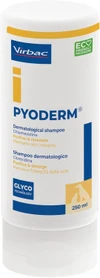 Virbac Pyoderm Chlorhexidine Shampoo for Dogs & Cats – Antibacterial Skin Treatment for Infections, Itching & Dermatitis (250ml)