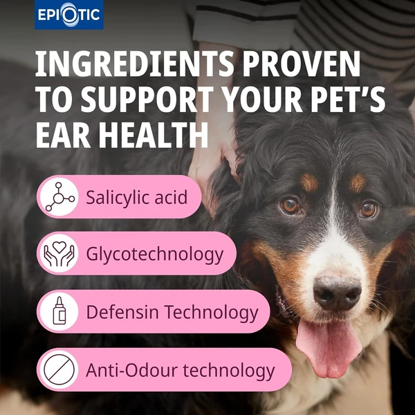 Virbac Epiotic Ear Cleanser for Dogs and Cats 125 mL