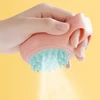 2-in-1 Soft Silicone Bath & Massage Pet Brush with Soap Dispenser for Dogs and Cats