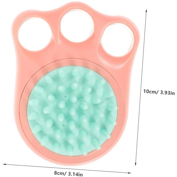 2-in-1 Soft Silicone Bath & Massage Pet Brush with Soap Dispenser for Dogs and Cats