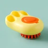 2-in-1 Soft Silicone Bath & Massage Pet Brush with Soap Dispenser for Dogs and Cats