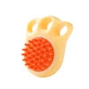 2-in-1 Soft Silicone Bath & Massage Pet Brush with Soap Dispenser for Dogs and Cats
