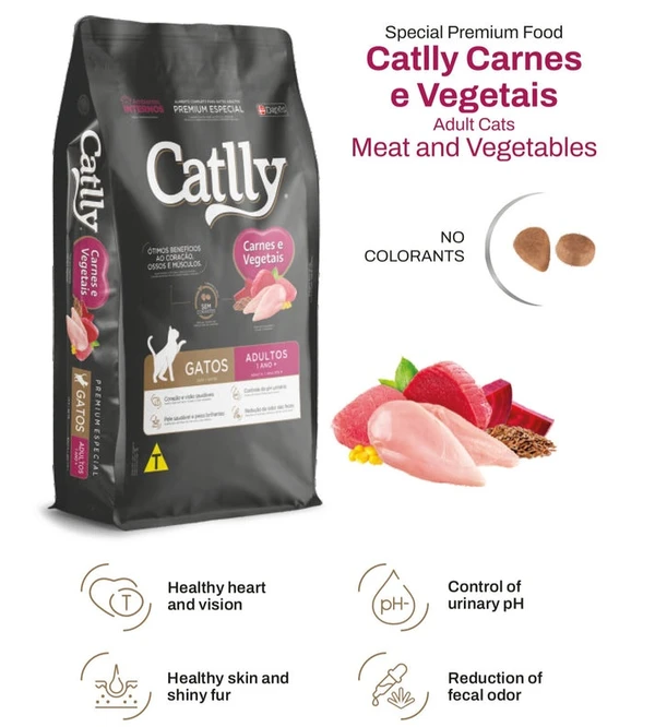 Catlly Premium Special Adult Cat Dry Food with Meat & Vegetables