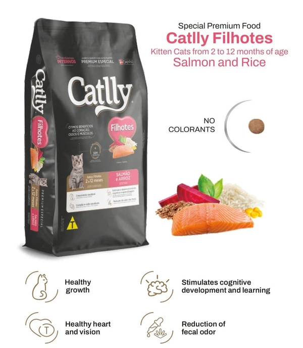 Catlly Premium Special Kittens Dry Food with Salmon & Rice