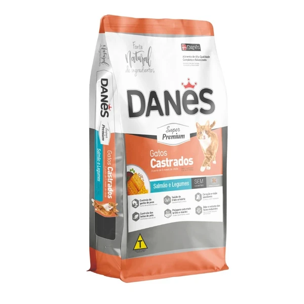Danes Super Premium Sterilized Cat Dry Food with Salmon & Vegetables