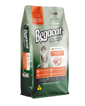 Begacat Premium Adult Cat Dry Food with Fish & Rice 7Kg