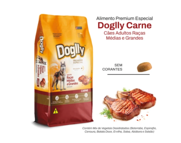 Doglly Premium Special Adult Medium & Large Breeds Dog Dry Food with Meat