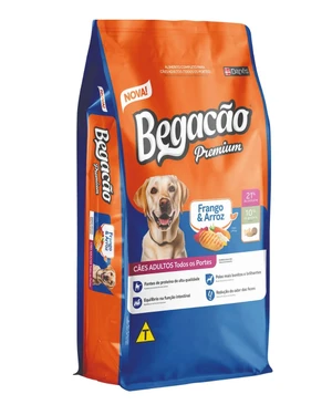 Begacao Premium Adult Dog Dry Food All Breeds with Chicken and Rice 7Kg
