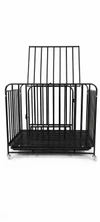 Iron Dog Cage with Tray & Wheels (95x65x80) cm