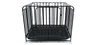 Iron Dog Cage with Tray & Wheels (95x65x80) cm