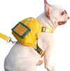 Nylon Dog Backpack with Adjustable Harness and Leash Set – Waterproof Lightweight Outdoor Travel Dog Bag (Small) 