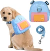 Nylon Dog Backpack with Adjustable Harness and Leash Set – Waterproof Lightweight Outdoor Travel Dog Bag (Small) 