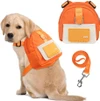 Nylon Dog Backpack with Adjustable Harness and Leash Set – Waterproof Lightweight Outdoor Travel Dog Bag (Small) 