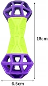  Interactive TPR Dumbbell Dog Chew Toy with Treat Dispenser 