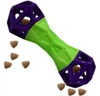  Interactive TPR Dumbbell Dog Chew Toy with Treat Dispenser 