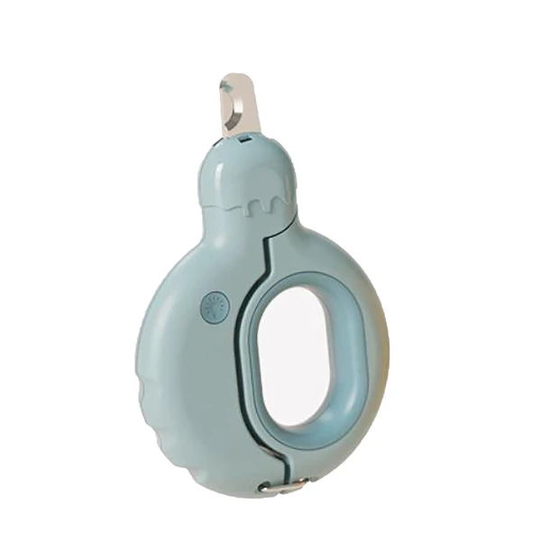 Donut-Shaped Pet Nail Clipper with LED Light for Dogs & Cats