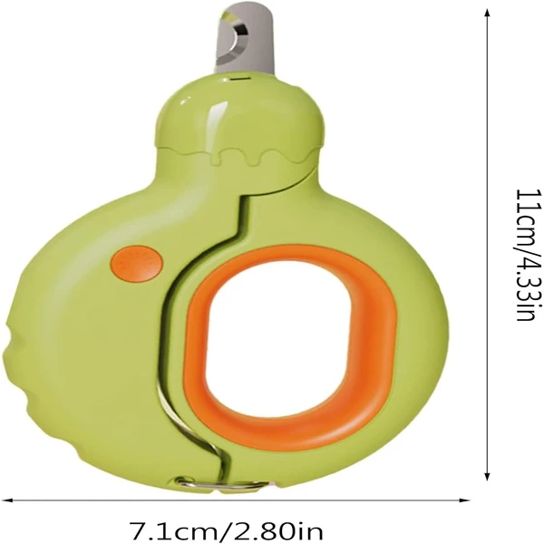 Donut-Shaped Pet Nail Clipper with LED Light for Dogs & Cats