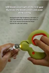 Donut-Shaped Pet Nail Clipper with LED Light for Dogs & Cats