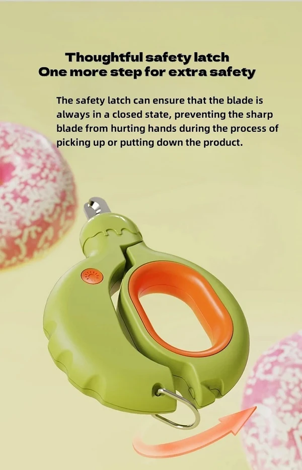 Donut-Shaped Pet Nail Clipper with LED Light for Dogs & Cats
