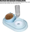 3-in-1 Neck Protection Pet Feeder Ear Shaped – Detachable Stainless Steel Food Bowl, Slow Feeder Bowl and Automatic Drinking Bottle for Dogs & Cats