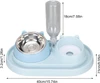 3-in-1 Neck Protection Pet Feeder Ear Shaped – Detachable Stainless Steel Food Bowl, Slow Feeder Bowl and Automatic Drinking Bottle for Dogs & Cats