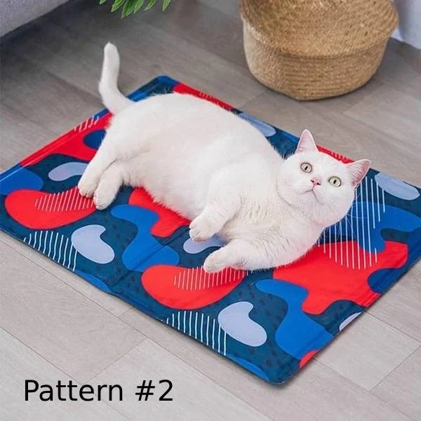 Summer Soft Pet Cooling Gel Pad – Foldable Comfortable Waterproof PVC Nylon Mat for Dogs & Cats