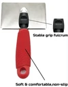 Stainless Steel Pet Grooming Slicker Brush with Ergonomic Handle for Dogs & Cats 