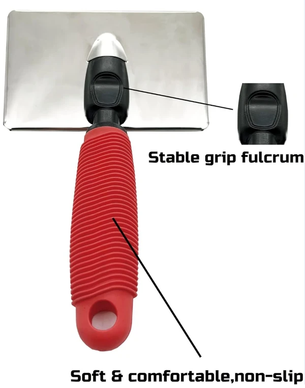 Stainless Steel Pet Grooming Slicker Brush with Ergonomic Handle for Dogs & Cats