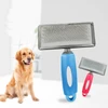 Stainless Steel Pet Grooming Slicker Brush with Ergonomic Handle for Dogs & Cats 