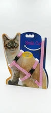 Adjustable Nylon Cat Harness & Leash Set Outdoor Walking Lead