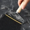 Pet Hair Lint Remover Brush with Wooden Handle for Couch Sofa, Clothes and Furniture