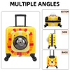 Pet Carrier Trolley Travel Bag Breathable Easy-carry for Cats & Small Dogs (Yellow-Giraffe)