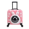 Pet Carrier Trolley Travel Bag Breathable Easy-carry for Cats & Small Dogs (Yellow-Giraffe)