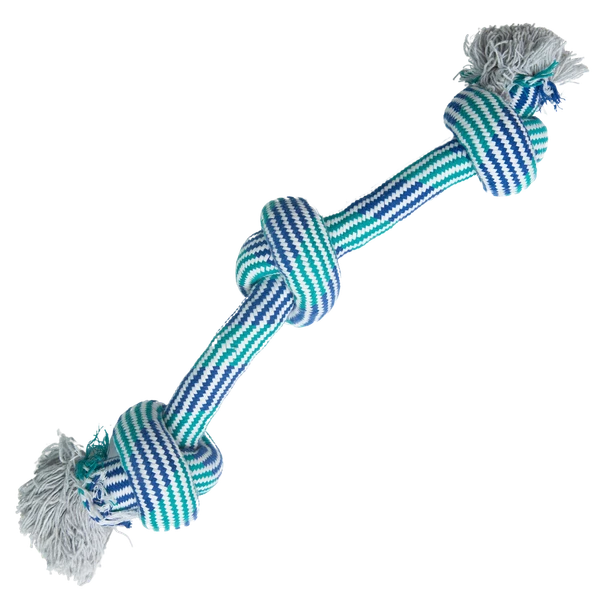 Three-Knot Cotton Rope Chew Dog Toy 50cm (Random Color)